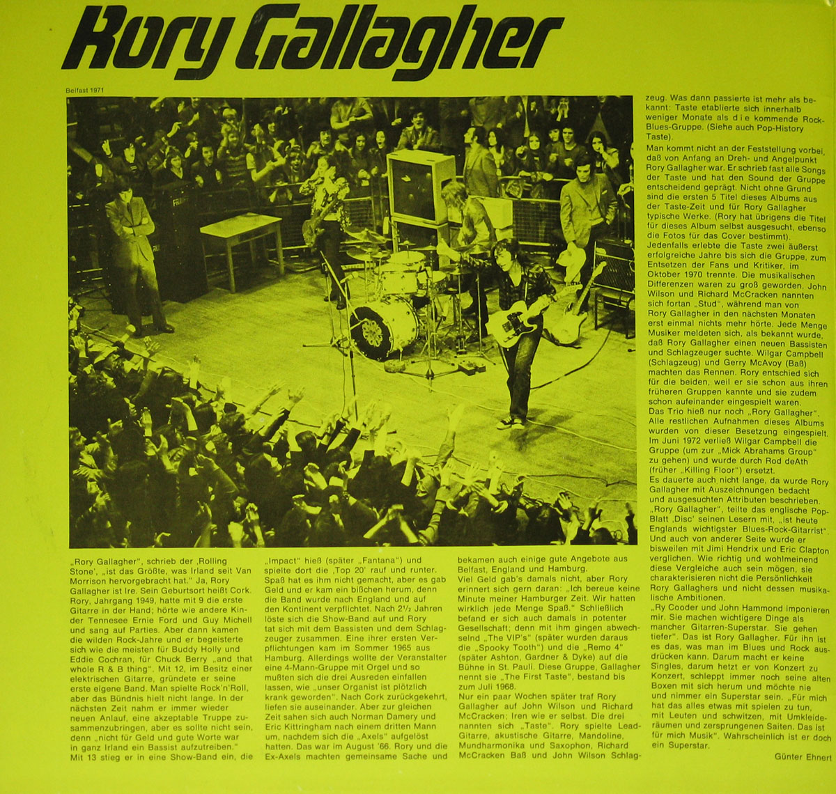 High Resolution Photo Rory Gallagher Pop History 